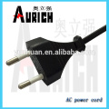 EU Standard Popularity AC Power Cables With Electrical Plug